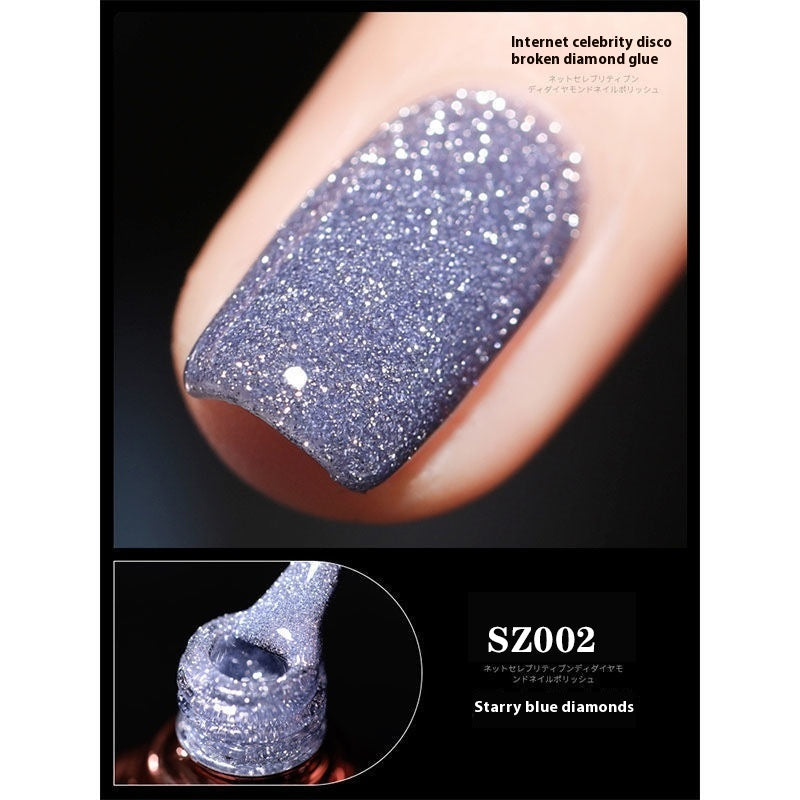 18-color Manicure Disco Diamond In The Debris Glue Super Bright