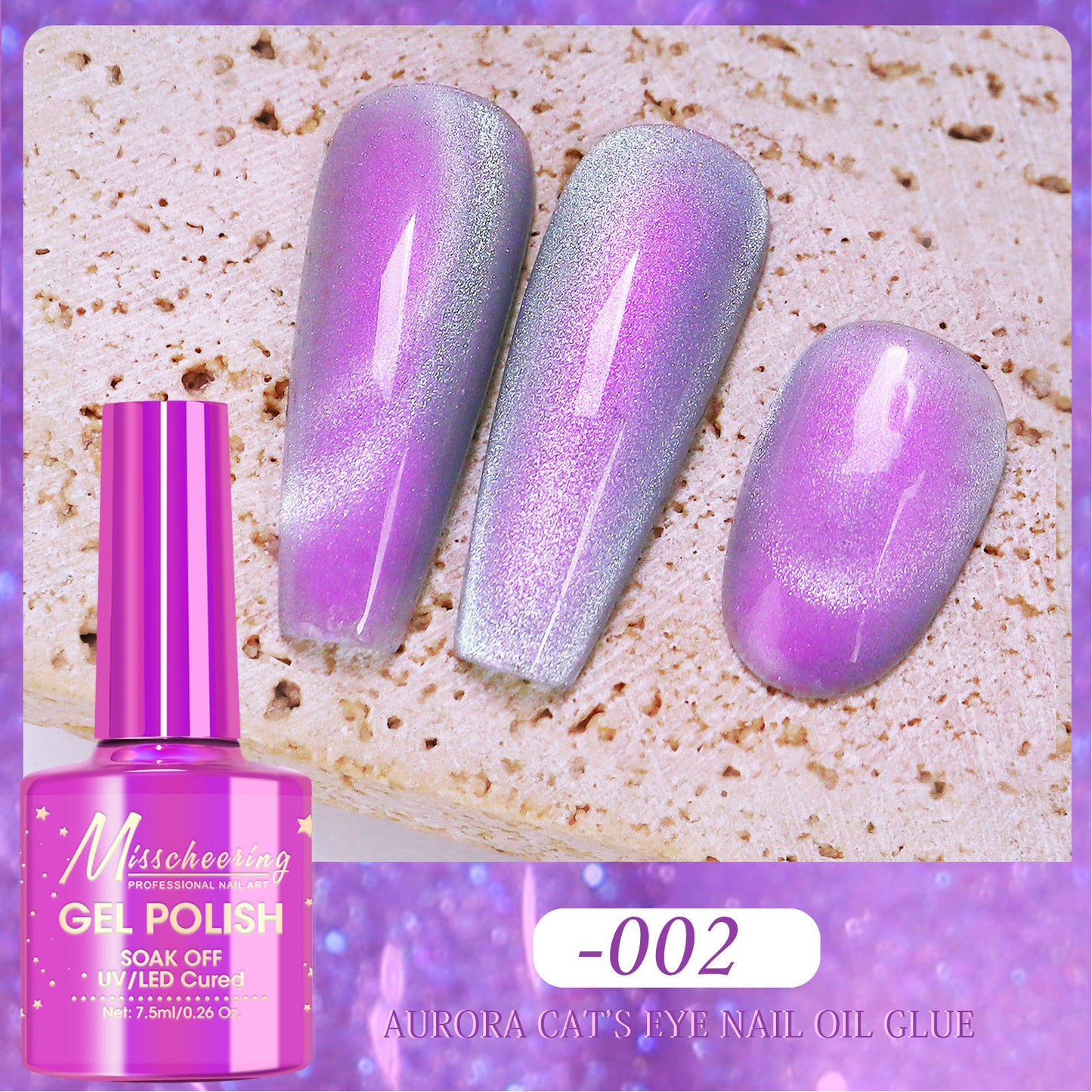 Polar Day Crystal Cat's Eye Dazzling Magic Color Nail Polish