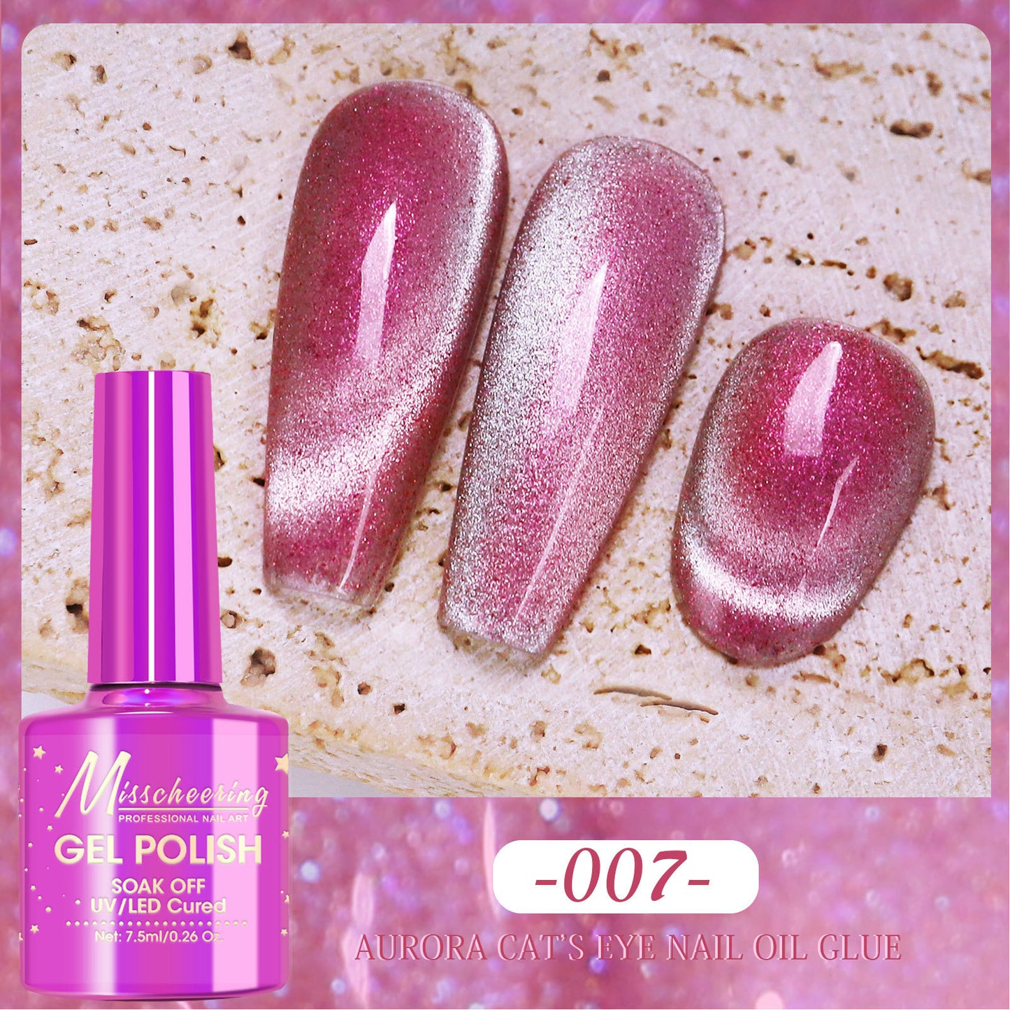 Polar Day Crystal Cat's Eye Dazzling Magic Color Nail Polish