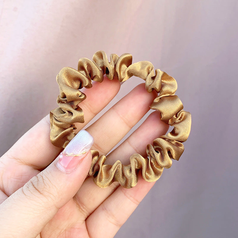 Large Intestine Ring Band South Korea Dongdaemun Solid Color Hair Rope Simple Band