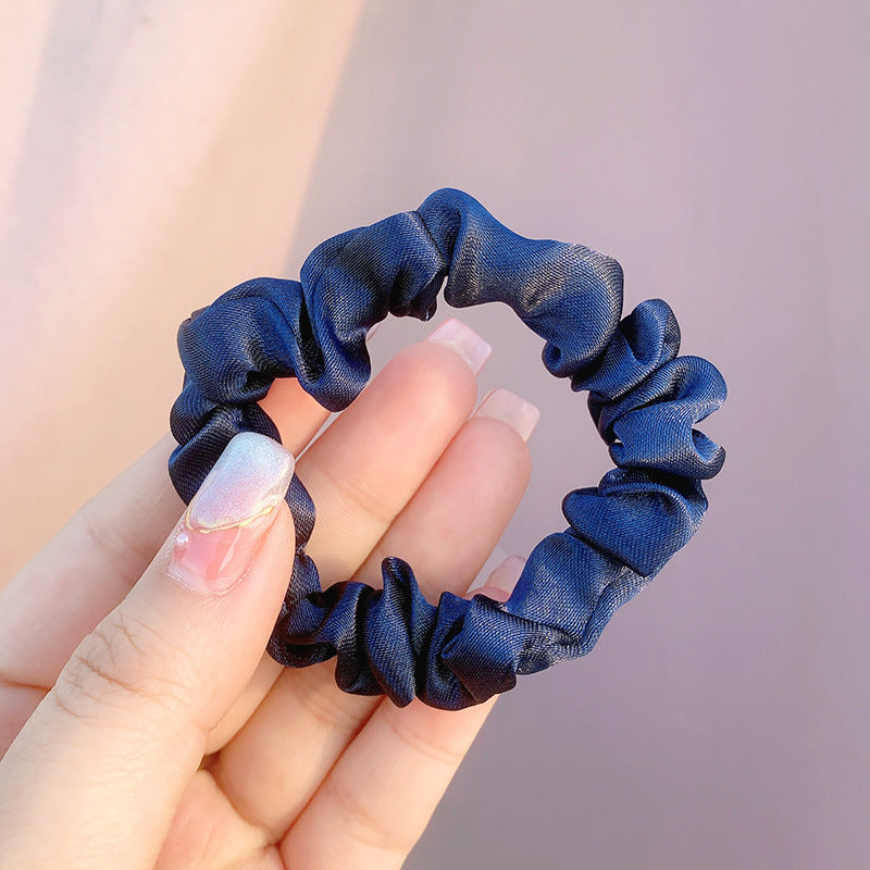 Large Intestine Ring Band South Korea Dongdaemun Solid Color Hair Rope Simple Band