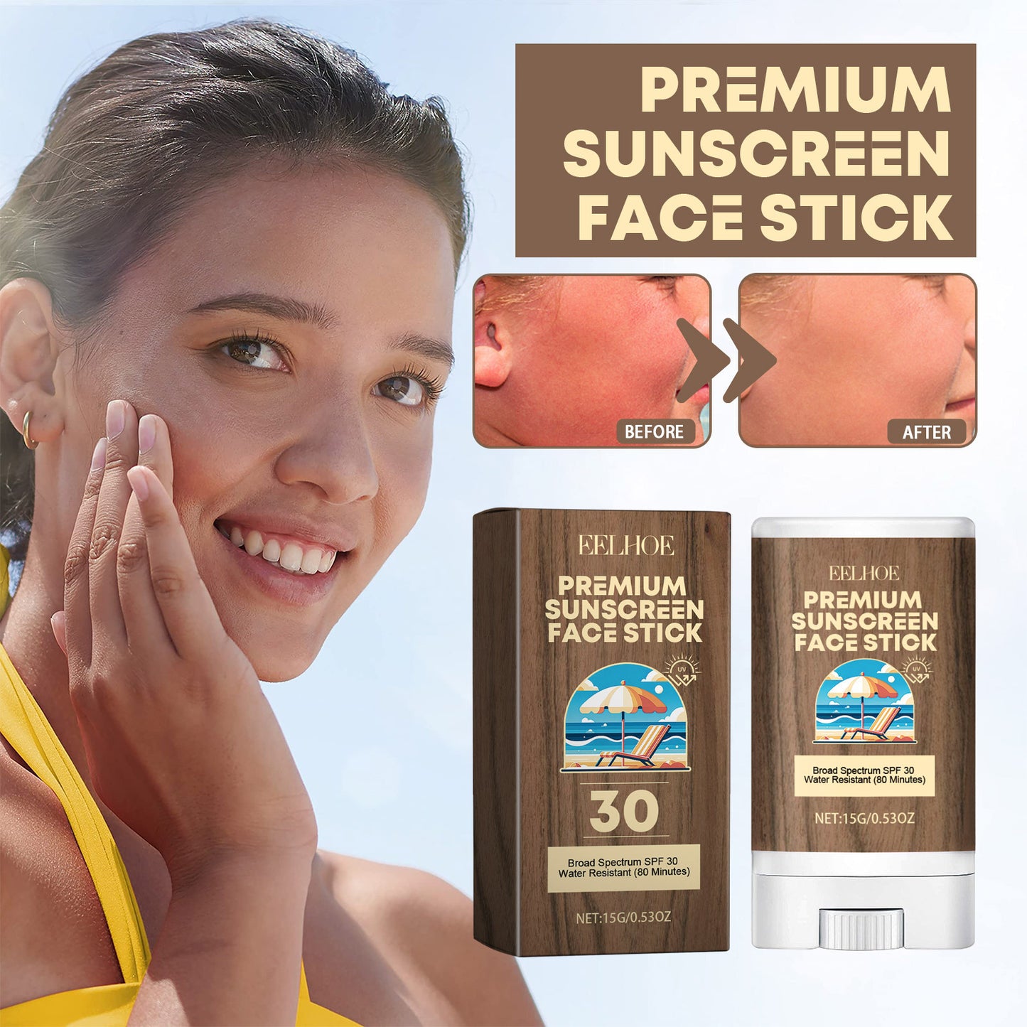 Protective Stick Relieves Dry Skin And Replenishes Water