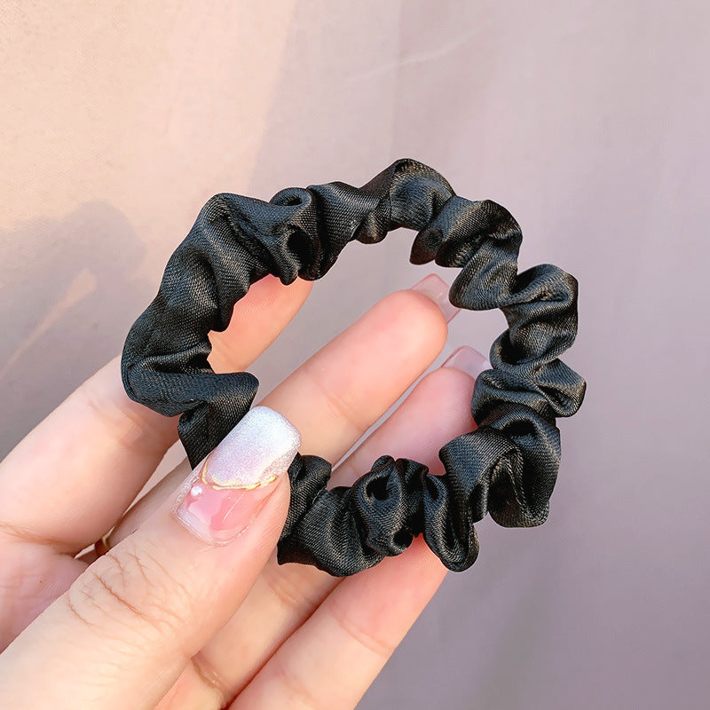 Large Intestine Ring Band South Korea Dongdaemun Solid Color Hair Rope Simple Band