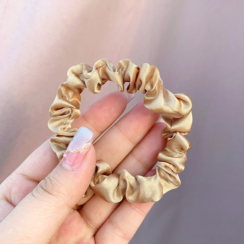 Large Intestine Ring Band South Korea Dongdaemun Solid Color Hair Rope Simple Band