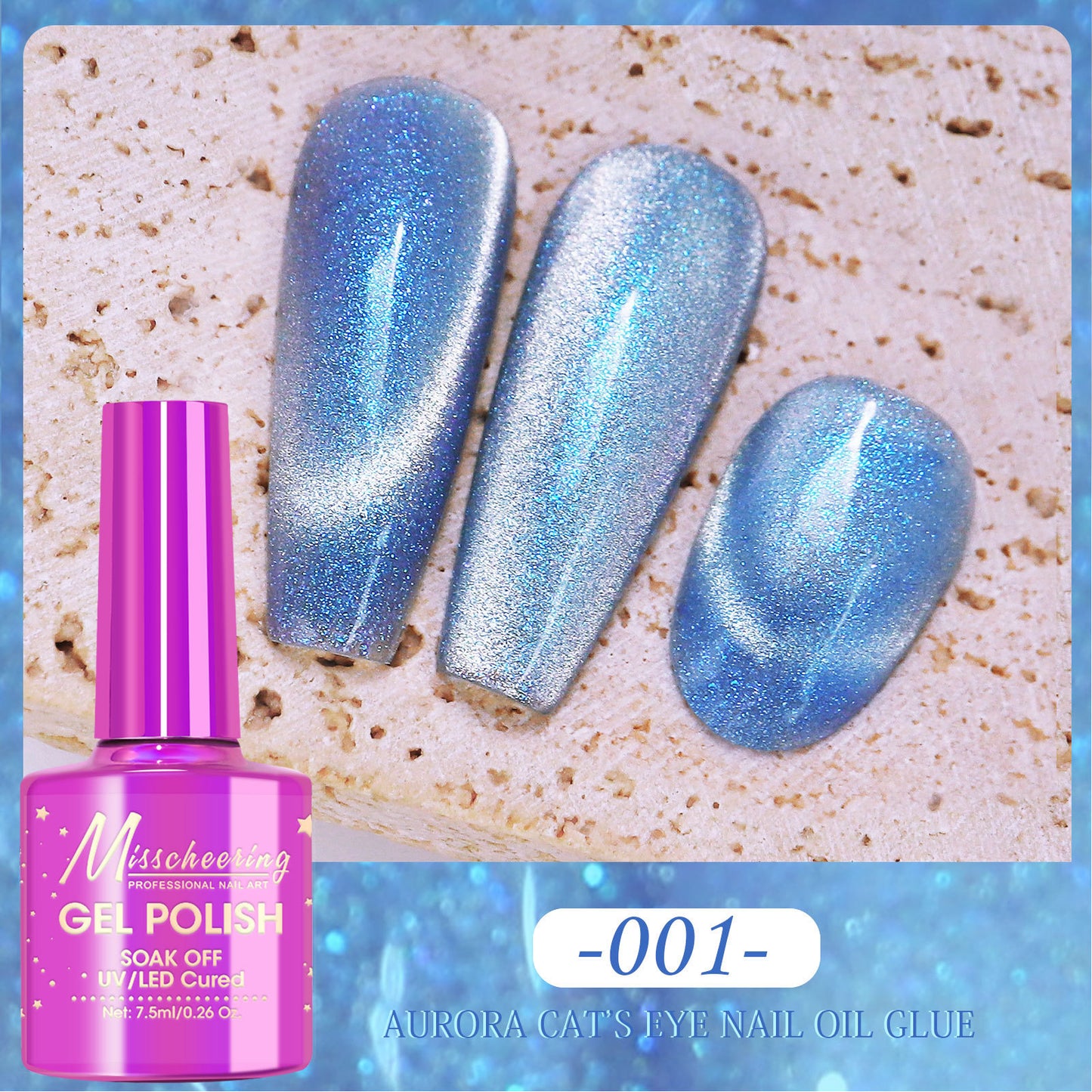 Polar Day Crystal Cat's Eye Dazzling Magic Color Nail Polish