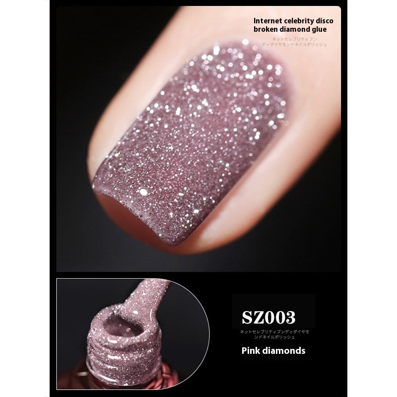 18-color Manicure Disco Diamond In The Debris Glue Super Bright