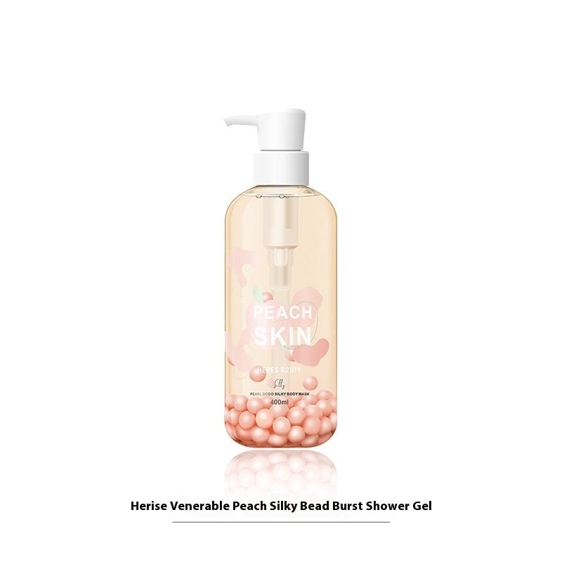 Yuanqi Peach Silky Burst Beads Shower Gel Family Pack