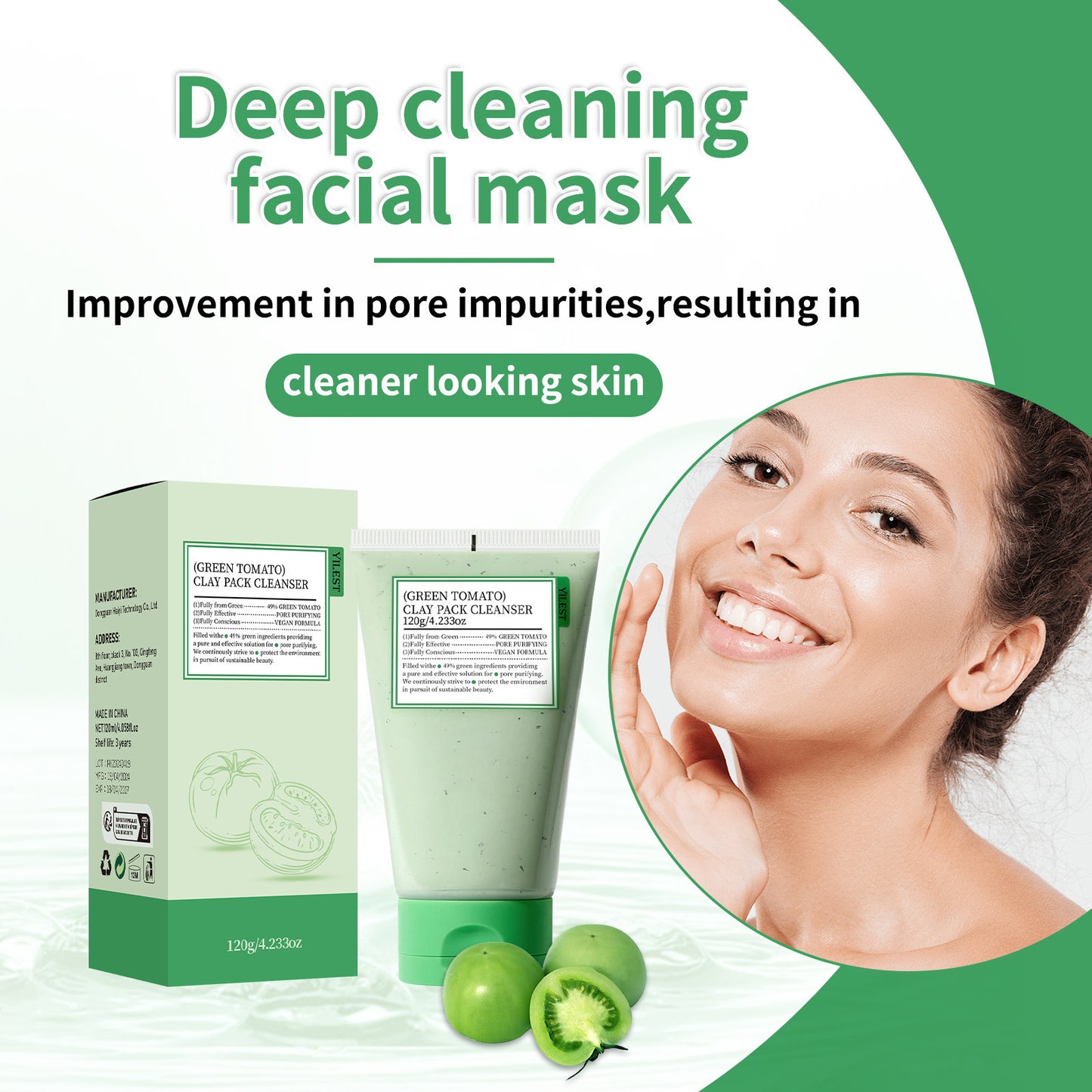 120g Gentle Cleansing Mask Pore Acne Cleanser