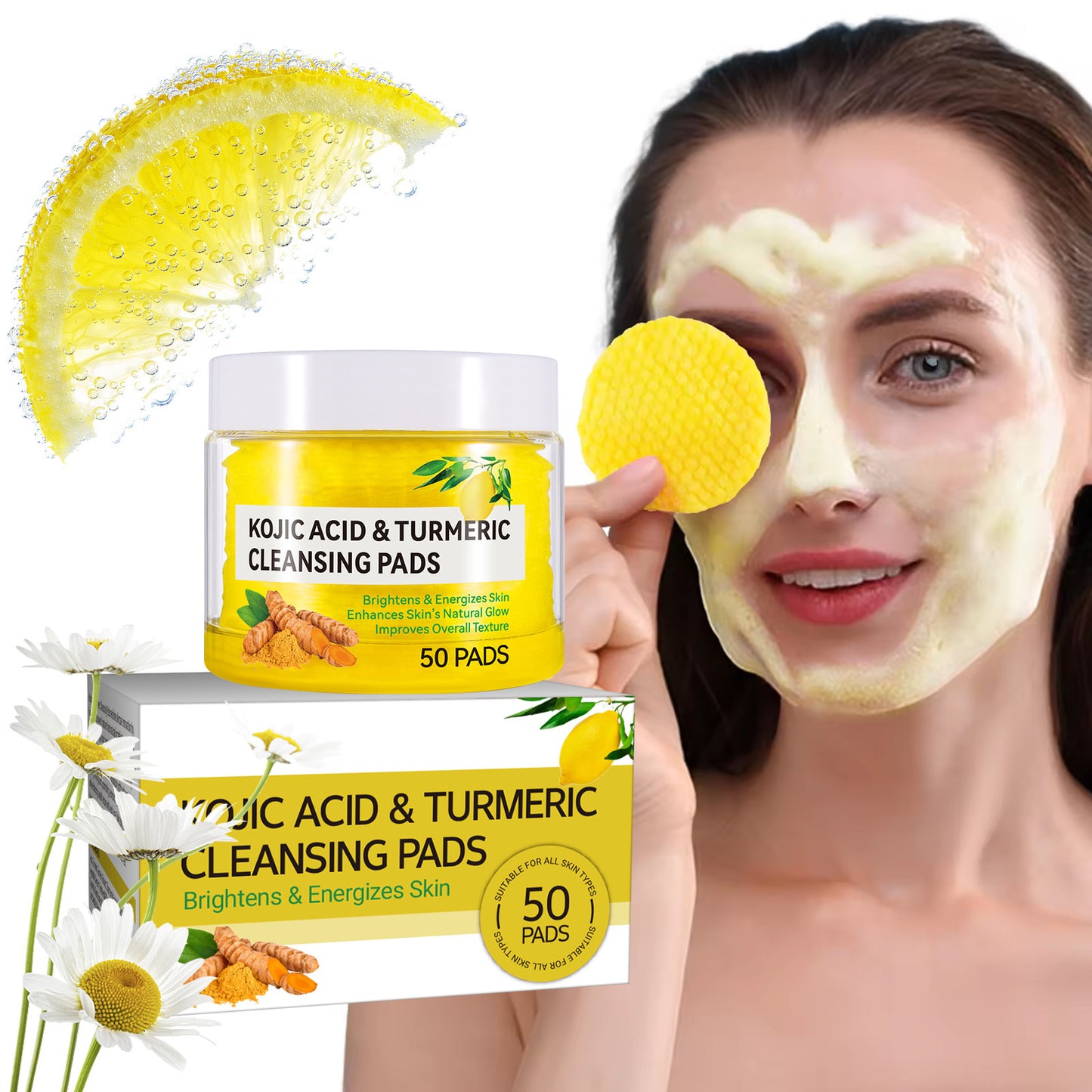 Turmeric Kojic Acid Cotton Cloth Gentle Skin Care